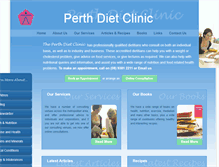 Tablet Screenshot of perthdietclinic.com.au